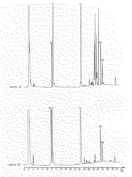 Full size image: 2.198 kB, Figure Capillary gas chromatograms of two amphetamine seizures
