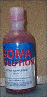 image of soma-labeled as a dietary supplement and sold in 32 oz bottles, and is marketed as a "sleep aid"
